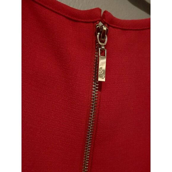 Eliza J Red Short Sleeve Sheath Dress Women's 14 Work Dress Business Casual New - Picture 8 of 9